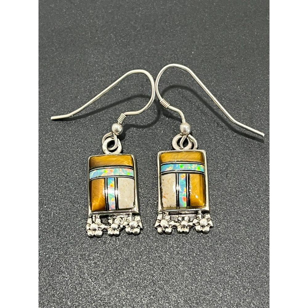 Sterling Mosaic Earrings
